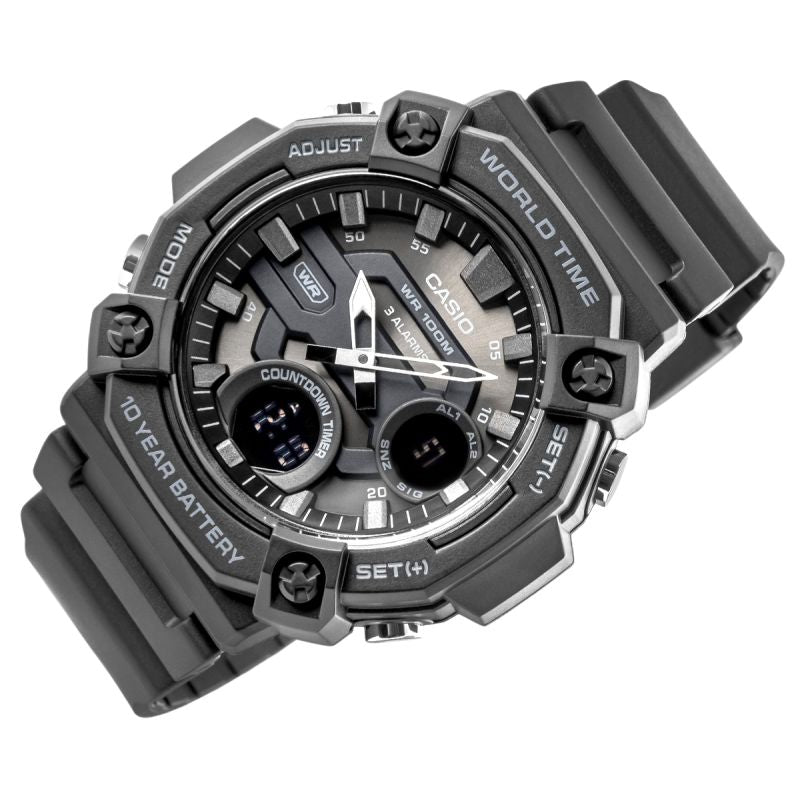 Men's Watch CASIO AEQ-120W-1BVDF + BOX In preparation Your Sports Performance