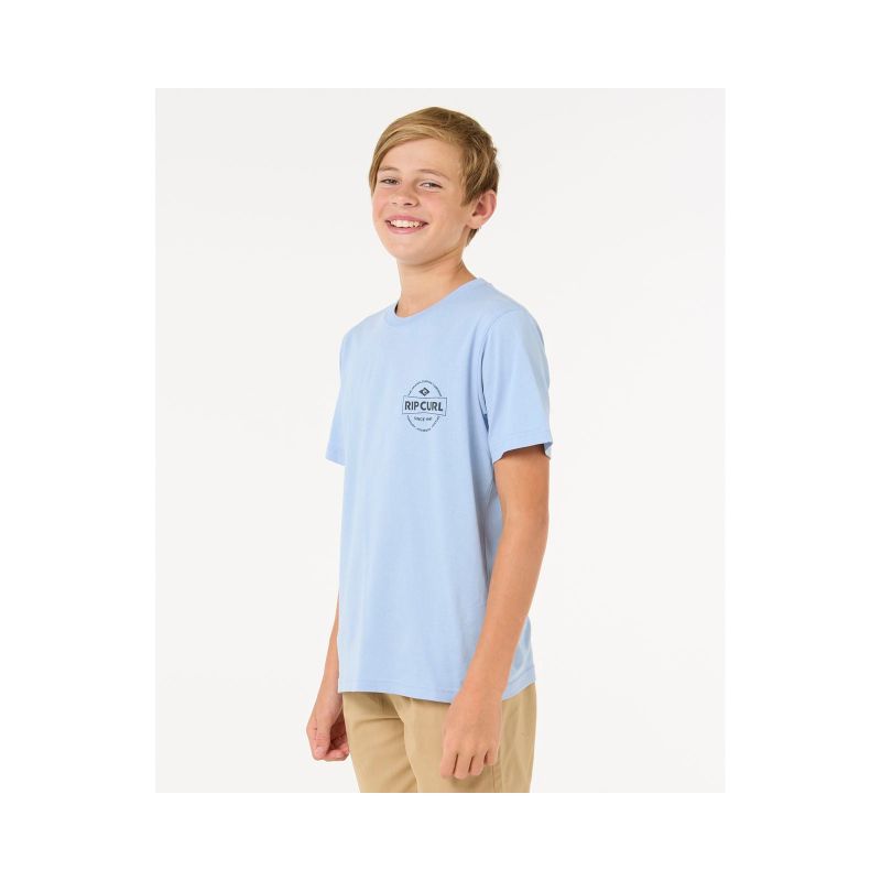 RIP CURL STAPLE TEE - BOY blue