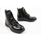 Levi's girls' Pasadene SE ankle boots, black, with zipper