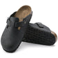 Birkenstock Boston Black women's/men's clogs, oiled leather, narrow slippers (0059463) In preparation Your Sports Performance