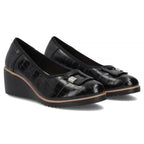 Leather wedge pumps black Filippo DP7661/26 BK Filippo
