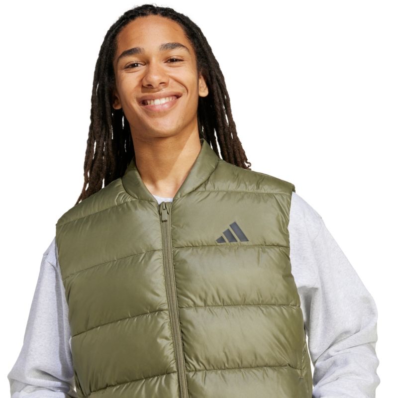 Men's adidas ESS SD PUF V vest olive JV7726 In preparation Adidas