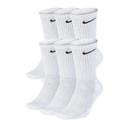 Nike Everyday Cushioned Crew Socks - 6-Pack (SX7666-100) Clothing/Training/Socks/Unisex Nike