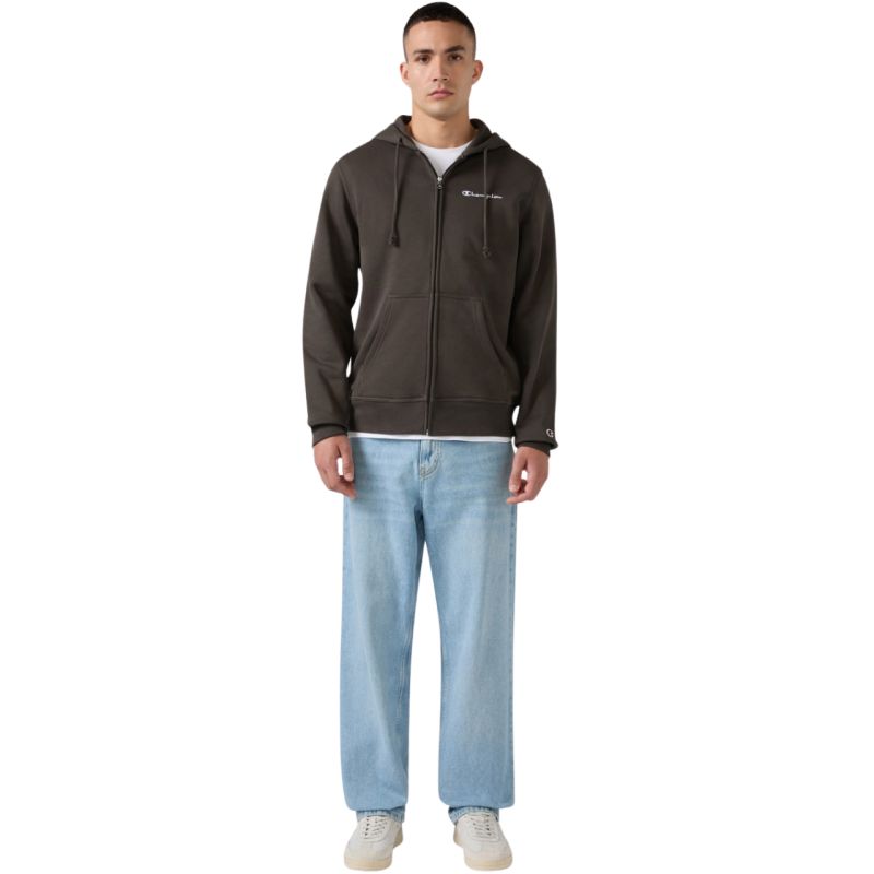 Men’s Champion Hooded Full Zip Sweatshirt, brown, 221794 GS509