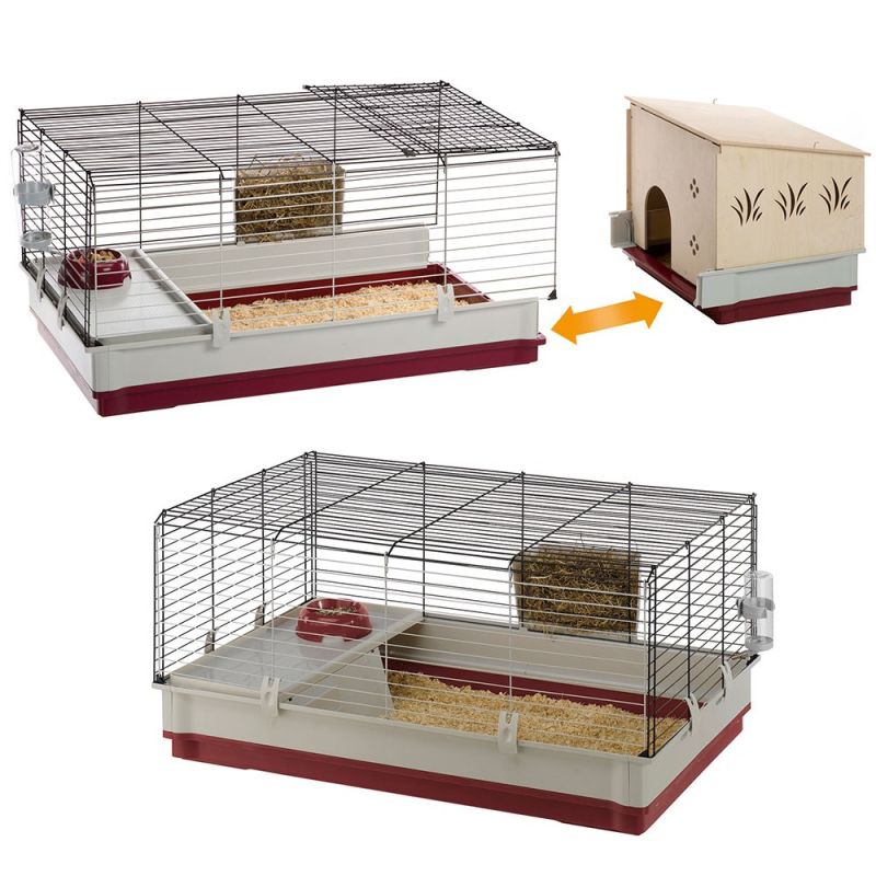 FERPLAST Rabbit 140 plus - rabbit cage (foldable) Dla małych zwierząt/Klatki Your Sports Performance