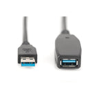 USB 3.0 SuperSpeed Extension Cable 15m Type USB A/USB AM/F Active Black 15m Kable i adaptery/Kable USB Your Sports Performance