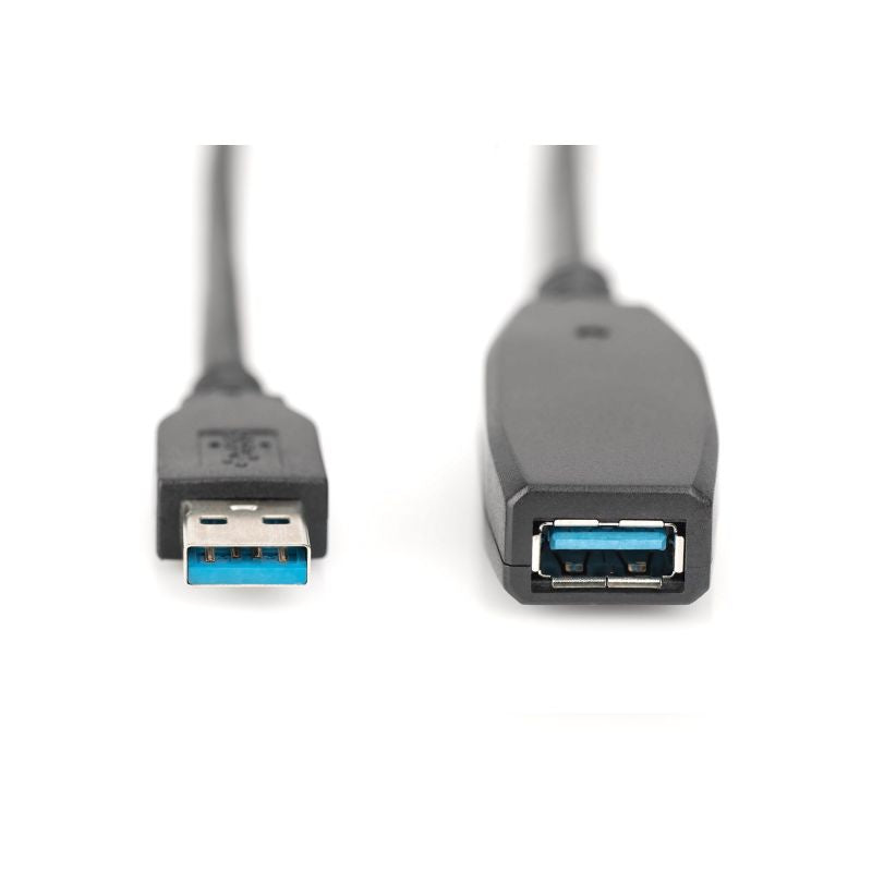 USB 3.0 SuperSpeed Extension Cable 15m Type USB A/USB AM/F Active Black 15m Kable i adaptery/Kable USB Your Sports Performance