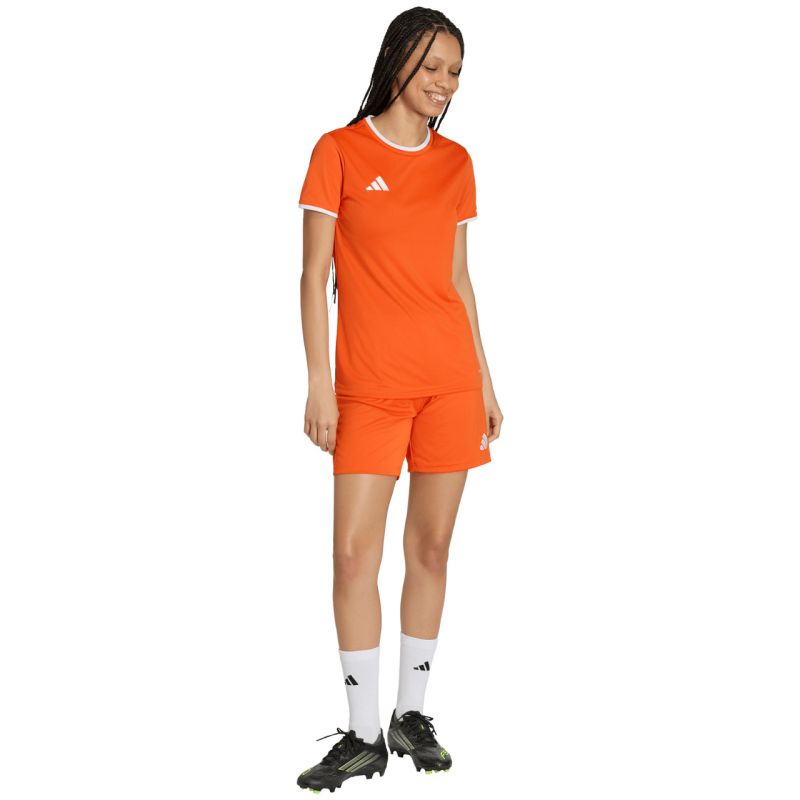Adidas Entrada 26 women's shorts orange JZ2538
