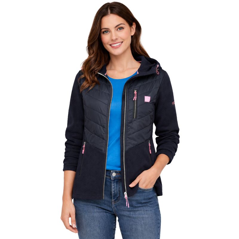 Geographical Norway Tulka Navy Db Lady 0124 Navy Blue Women's Fleece (WZ6442F/GN-Navy) Geographical Norway