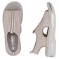 Women's pink slip-on platform sandals Rieker V59B5-31 Rieker