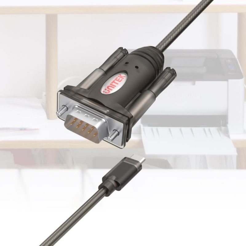 UNITEK ADAPTER USB-C - 1X RS-232, Y-1105K Kable i adaptery/Adaptery, przejściówki Your Sports Performance