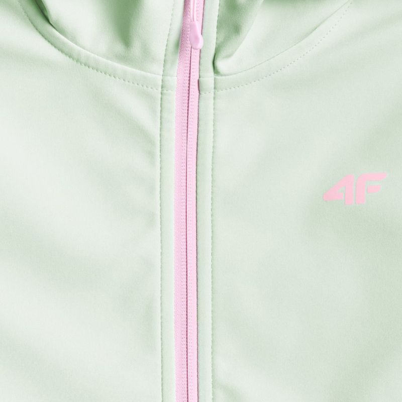Softshell jacket for girls 4F F478 mint 4FJWSS26TSOFF478 47S