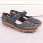 Rieker W RKR648 blue leather openwork shoes Footwear/Lifestyle/Rieker Your Sports Performance