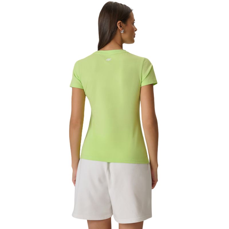Women's T-shirt 4F F2717 light yellow 4FWSS26TTSHF2717 73S