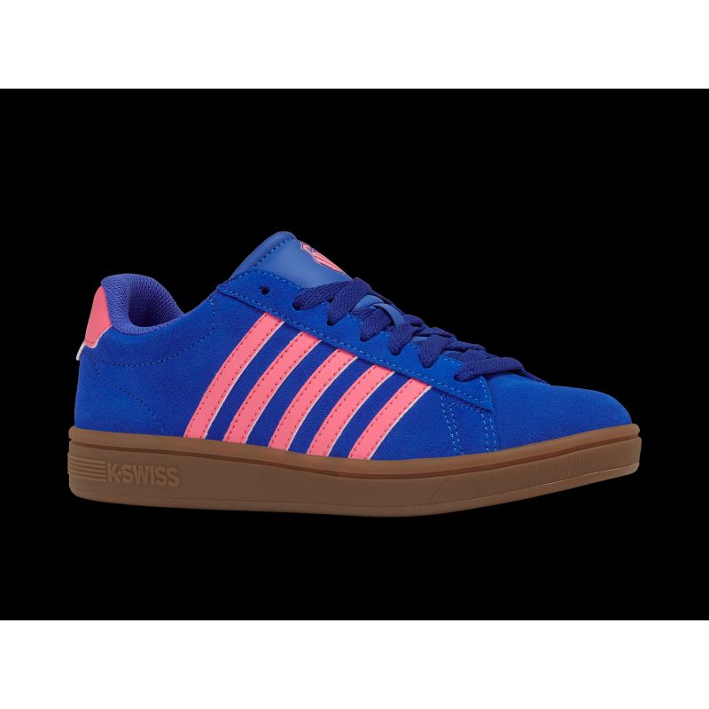K-swiss COURT TIEBRK II SDE DAZZLING BLUE/PINK LEMONADE/GUM-M sneakers (99492-480-M) K- Swiss
