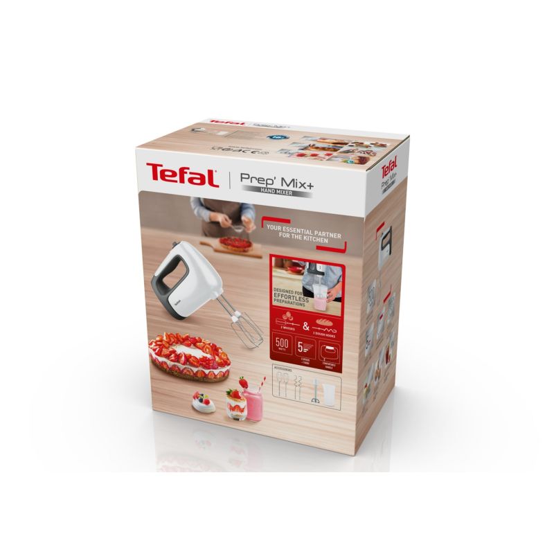 Tefal Prep'Mix HT4621 Hand Mixer 500W White AGD - Produkty/Miksery / Blendery Your Sports Performance