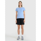 Slim T-shirt with print for women 4F 4FWMM00TTSHF2674-32S 4f