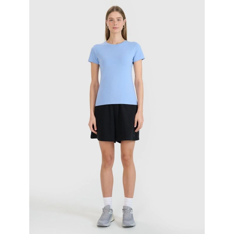 Slim T-shirt with print for women 4F 4FWMM00TTSHF2674-32S 4f
