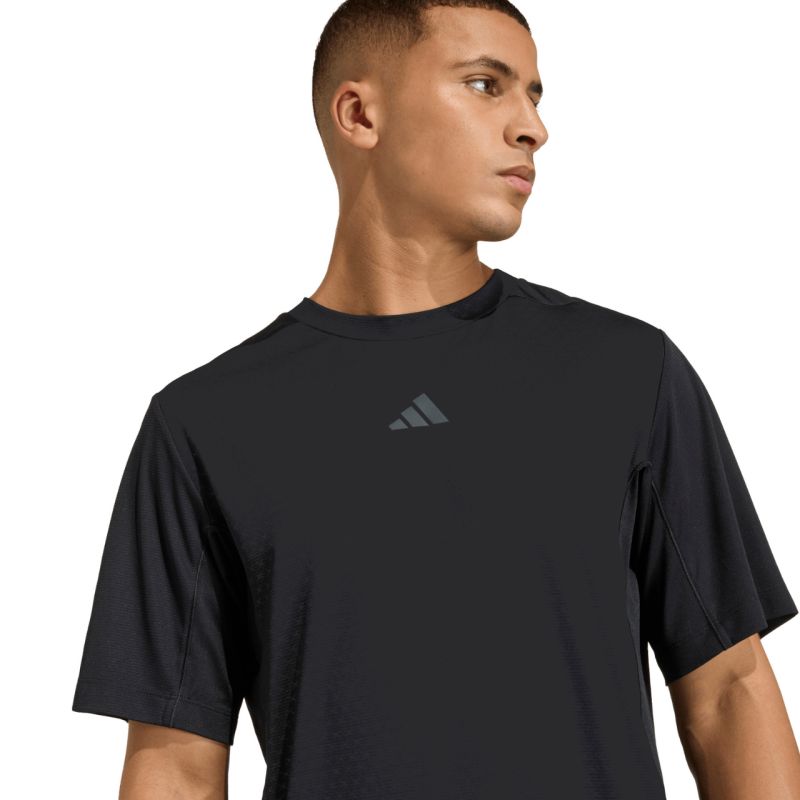 Men's adidas D4T PrimeLift 3 Stripes T-shirt black KE9937
