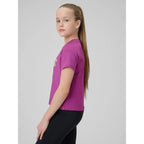 Girls' quick-drying sports T-shirt 4F 4FJRSS26TFTSF2386-53S 4f