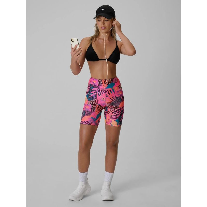 Women's knitted cycling leggings 4F 4FRSS26TSTIF053-90A