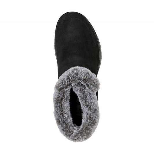 Skechers ON-THE-GO JOY FIRST GLANCE Women's Winter Boots in Suede Leather with Fur, Black (144041-BKGY) In preparation Your Sports Performance
