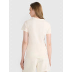Women's regular printed T-shirt 4F 4FRSS25TTSHF2693-11S *Kategoria tymczasowa Your Sports Performance
