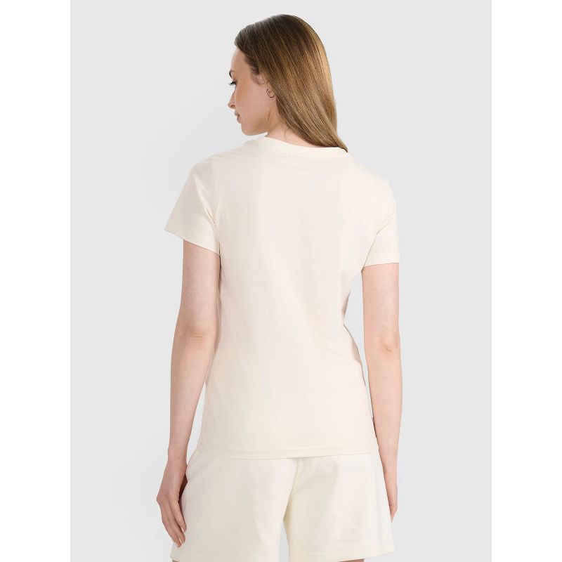 Women's regular printed T-shirt 4F 4FRSS25TTSHF2693-11S *Kategoria tymczasowa Your Sports Performance