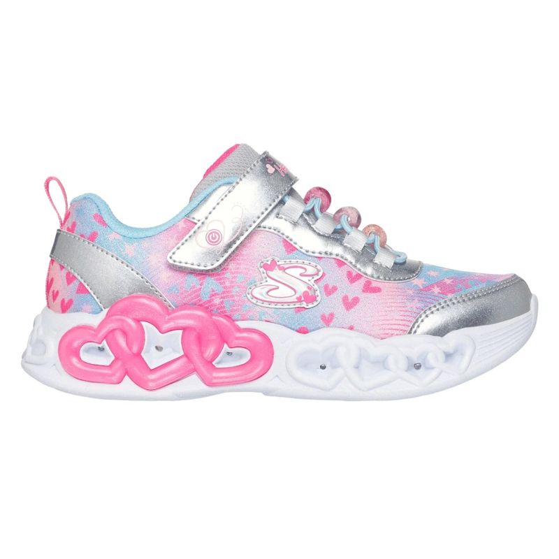 Skechers S-Lights Infinite Heart Lights-Heart Jewels 303261L-SMLT Silver/Multi To be categorized Your Sports Performance