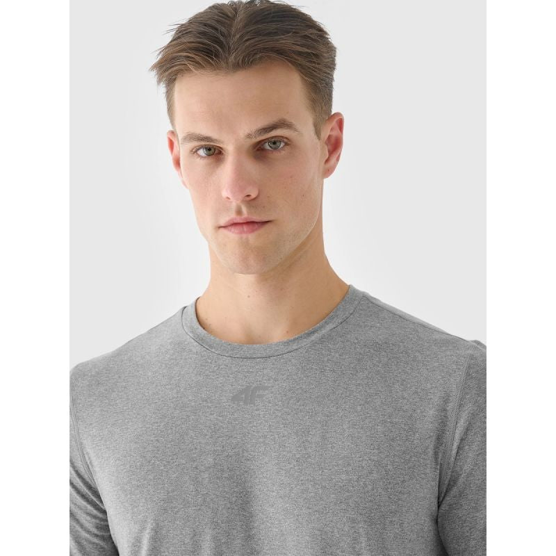 Men's quick-drying regular training T-shirt 4F 4FWAW24TFTSM1003-25M 4f