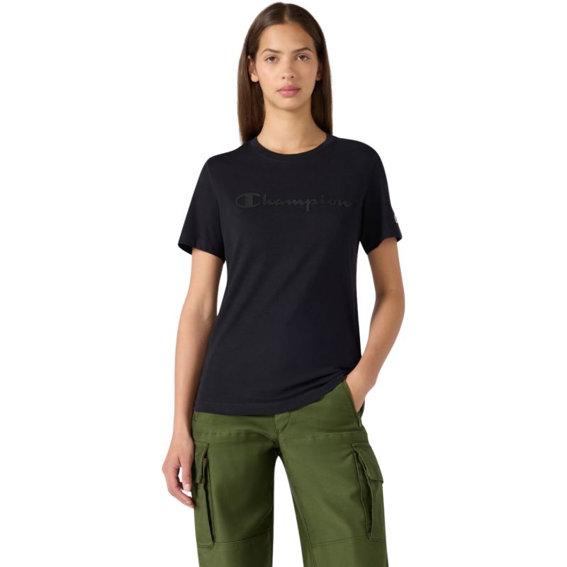 Champion Women's Short Sleeve T-shirt Black 119125 KK001
