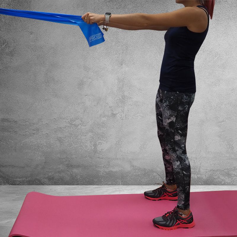 Fitness rubber PROFIT LONG MEDIUM 200x15x0.45cm blue DK 2227 Accessories/Training equipment Your Sports Performance