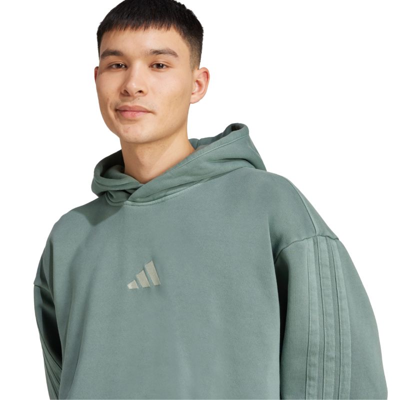 Men's adidas sweatshirt A SZN W FL HD green JL6538 In preparation Adidas