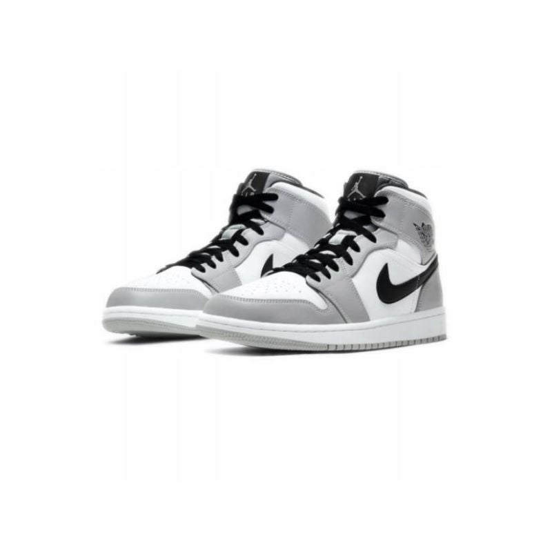 Men's Air Jordan 1 Mid Light Smoke Grey Shoes - 554724-092 Obuwie/Buty na co dzień Your Sports Performance