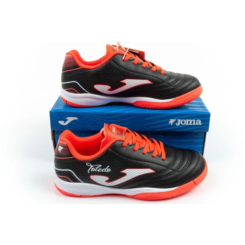 Joma Toledo JR 2601 indoor football boots for kids, black