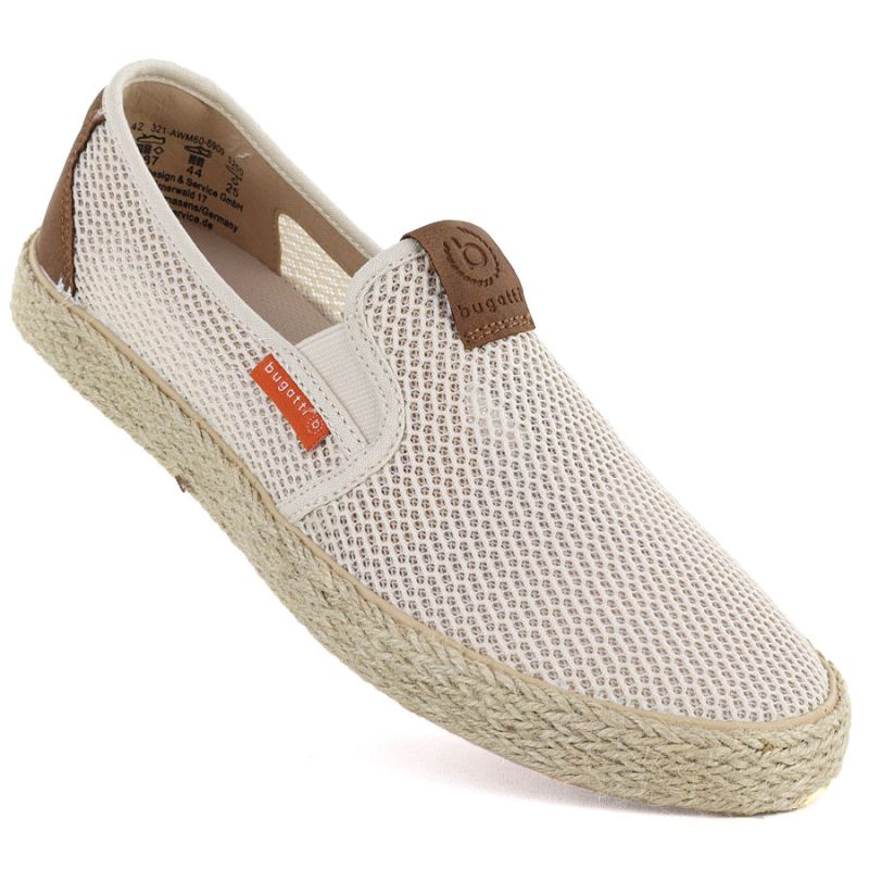 Men's slip-on espadrilles beige Bugatti TT15305 Bugatti