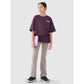 Girls' oversize T-shirt with print 4F 4FJRSS25TTSHF2586-50S *Kategoria tymczasowa Your Sports Performance