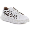 Women's leather platform shoes white Artiker 56C1167 Artiker