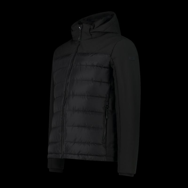 CMP men's winter jacket with hood, sports, insulated, black (34K0147/E910) CMP