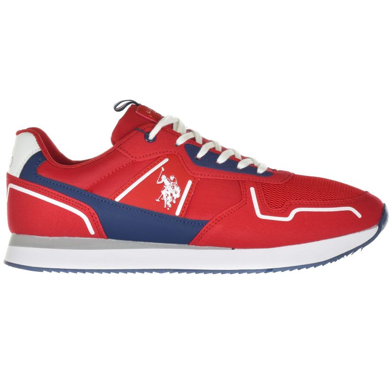 Men's Sports Shoes US Polo Assn. Sneakers - NOBIL004-RED-DBL01 Obuwie/Buty na co dzień Your Sports Performance