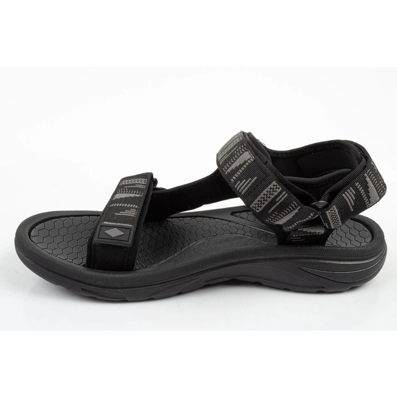 Lee Cooper men's shoes with velcro straps for summer beach sandals, lightweight black