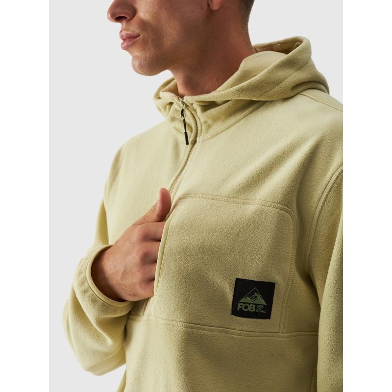 Men's oversize hooded fleece 4F 4FWAW24TFLEM252-44S *Kategoria tymczasowa Your Sports Performance