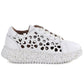 Women's leather platform shoes white Artiker 56C1167 Artiker