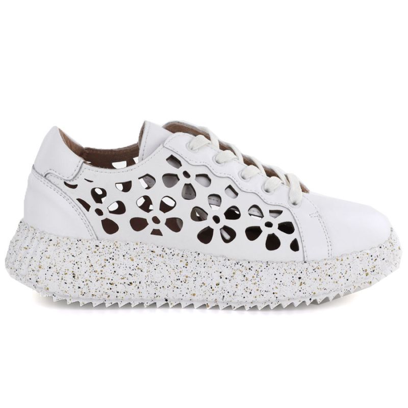 Women's leather platform shoes white Artiker 56C1167 Artiker