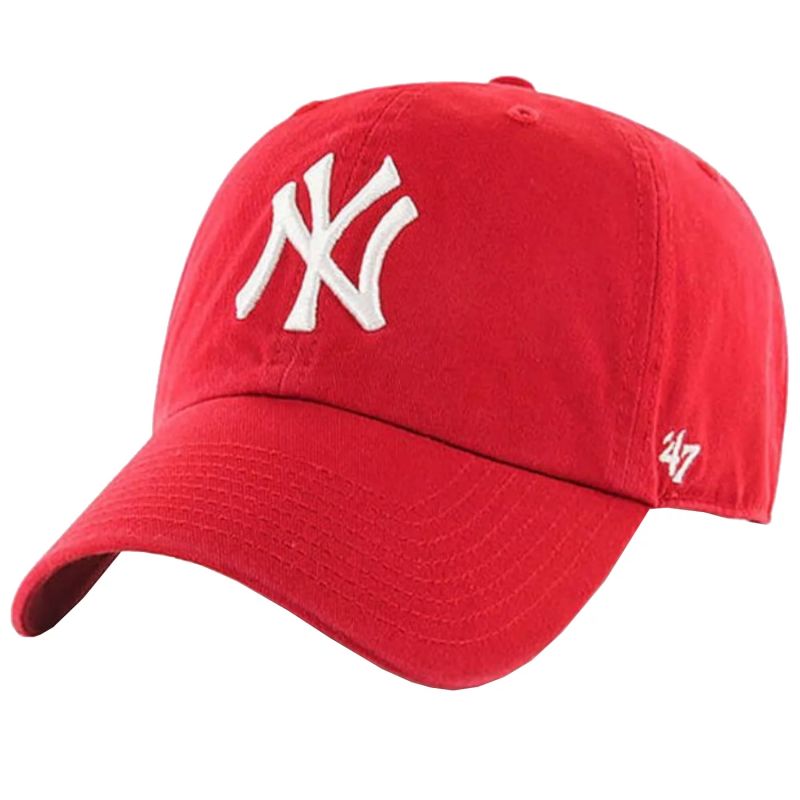 47 Brand New York Yankees MLB Clean Up Cap B-RGW17GWS-RD Clothing/Multisport Your Sports Performance