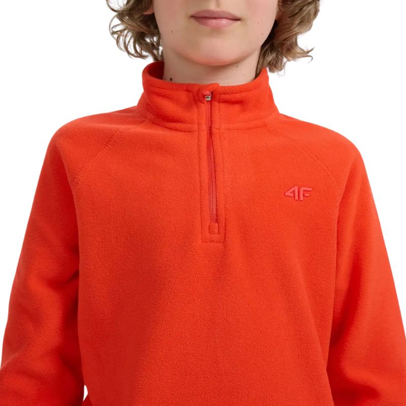 Fleece sweatshirt for boy 4F M058 red 4FJWAW25UFLEM058 62S 4f