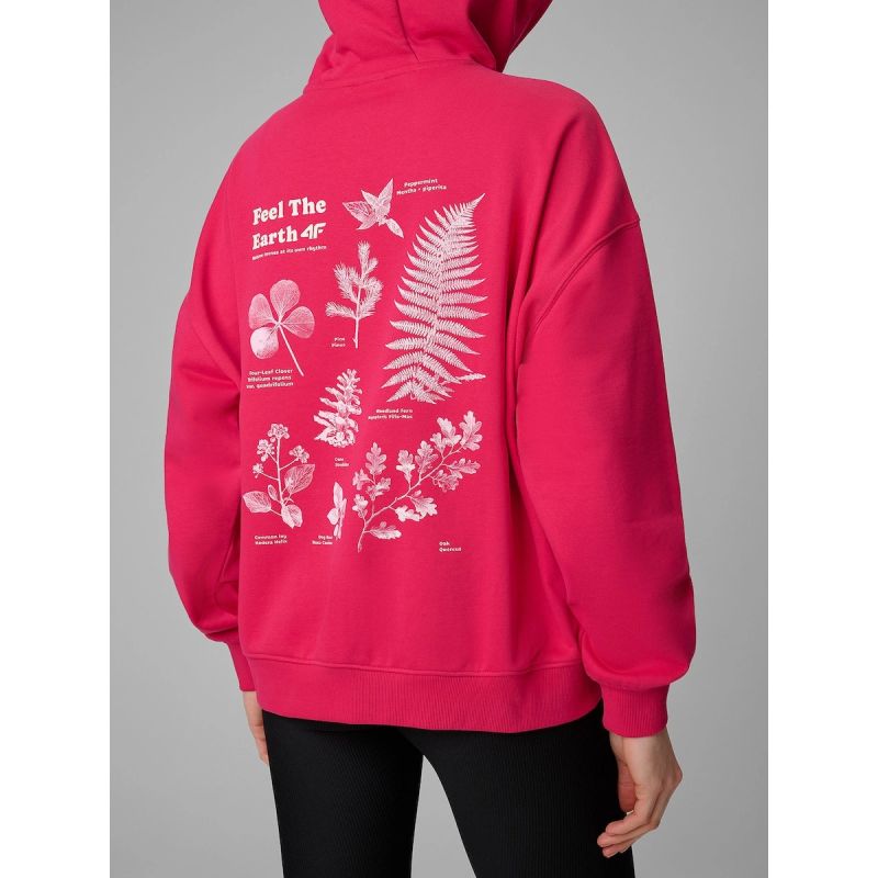 Women's loose sweatshirt with hood 4F 4FRSS26TSWSF2836-53S 4f