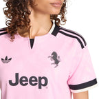 adidas Juventus 26/27 Away Cropped Jersey Women's Pink/Black KB8842