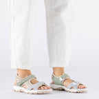 Comfortable women's sports sandals with Velcro colorful Rieker 68866-94 Rieker