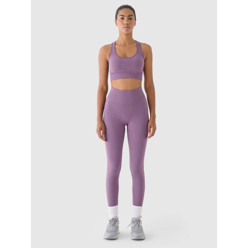 Women's seamless high-waisted training leggings 4F 4FWAW24TFTIF278-50S *Kategoria tymczasowa Your Sports Performance
